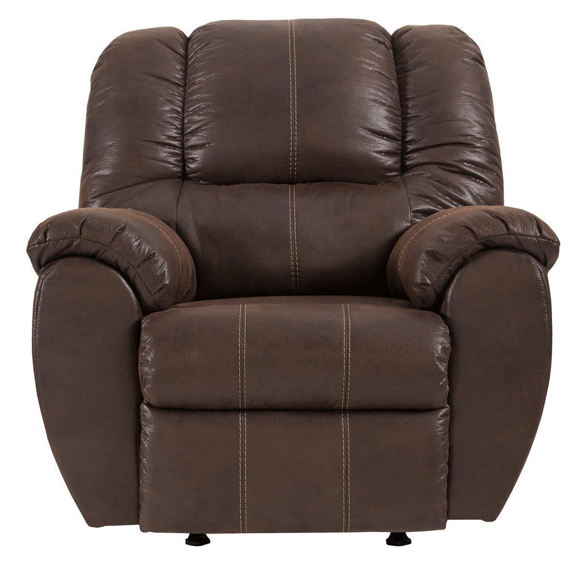 DUNCAN Brown 41" Wide Rocker Recliner
