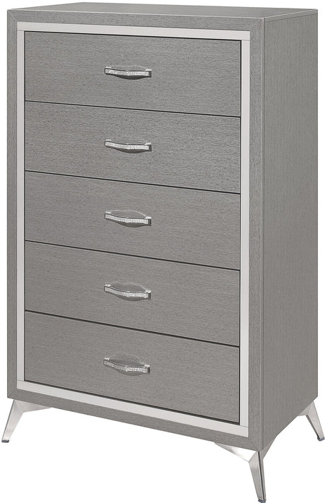 ELEINA Pink Velvet Bedroom Set