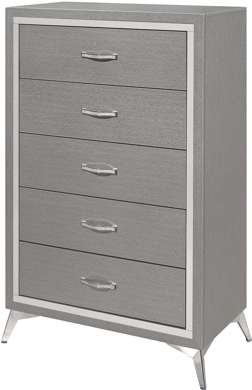 ELEINA Blue Velvet Bedroom Set