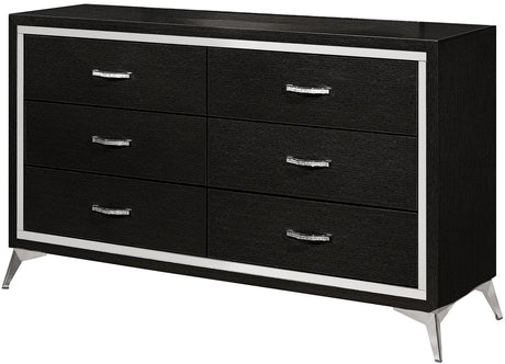 ELEINA Black 58" Wide x 34" Height Dresser