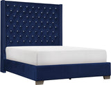 ELEINA Blue Velvet Bedroom Set