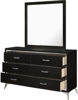 ELEINA Black 58" Wide x 74" Height Dresser & Mirror