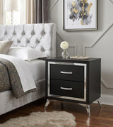 ELEINA Black 22" Wide Night Stand
