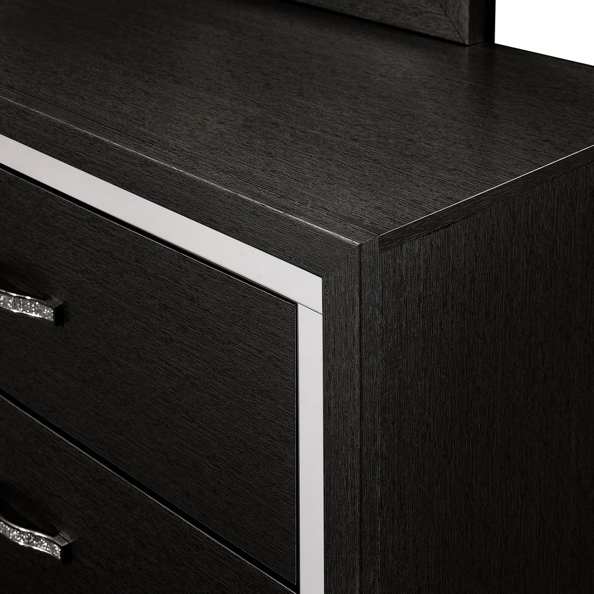 ELEINA Black 58" Wide x 74" Height Dresser & Mirror