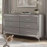 ELEINA Silver 58" Wide x 34" Height Dresser