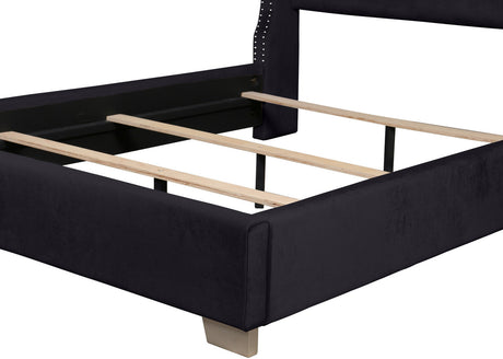 PAKSE Black Velvet Bed
