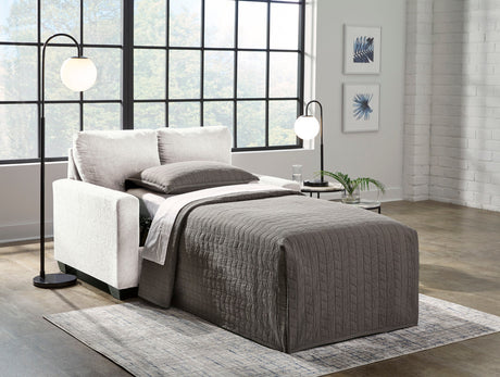 ELOWEN Beige 54" Wide Twin Size Sofa Sleeper