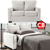 ELOWEN Beige 54" Wide Twin Size Sofa Sleeper