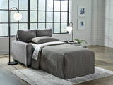 ELOWEN Gray 54" Wide Twin Size Sofa Sleeper