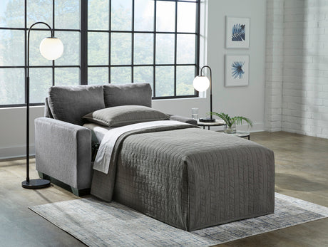 ELOWEN Gray 54" Wide Twin Size Sofa Sleeper