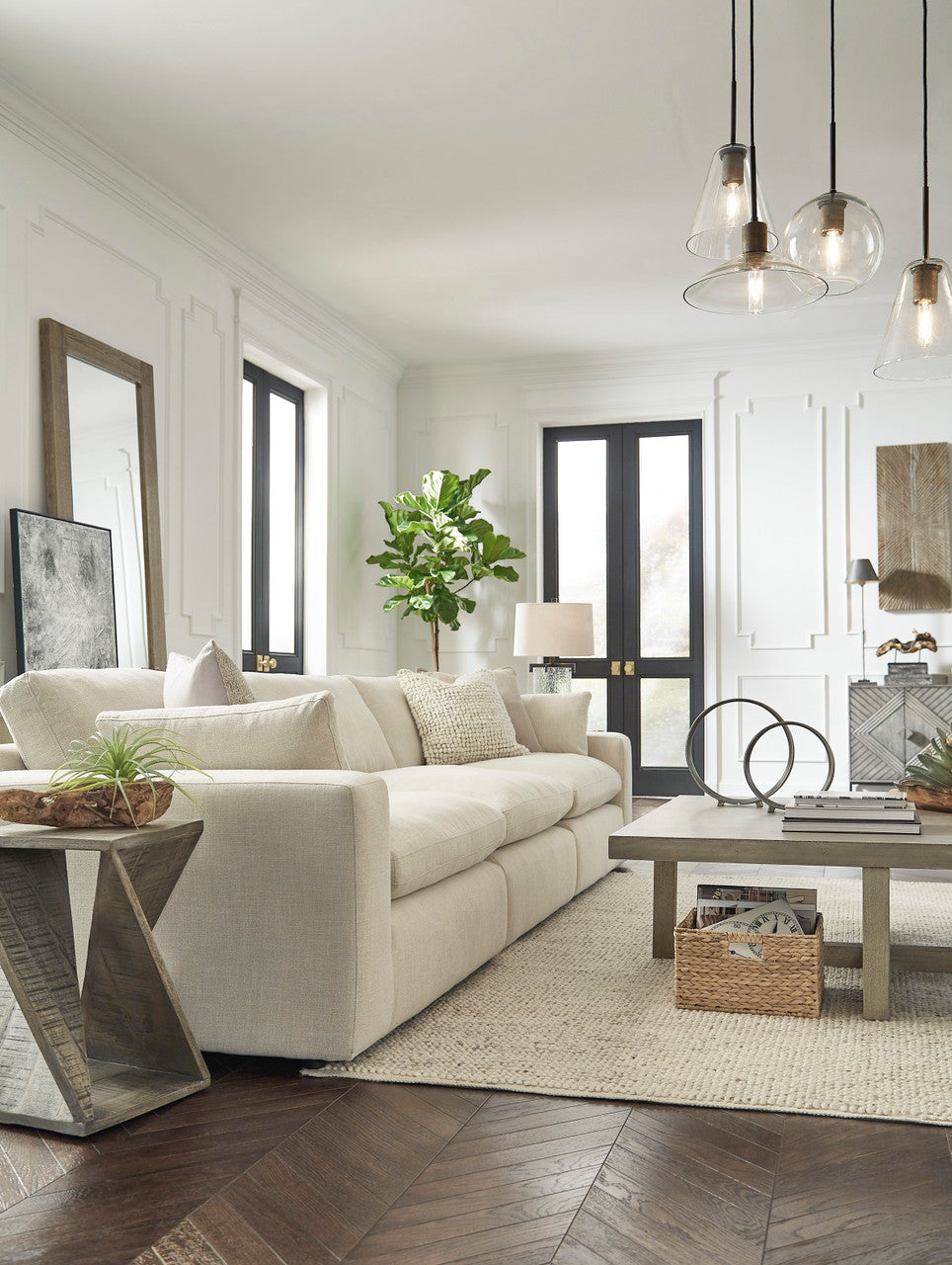 PUFTIN Neutral 144" Wide Modular Sofa