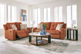 EMBASSY Spice Orange Reclining Sofa & Loveseat