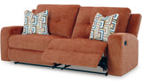 EMBASSY Spice Orange Reclining Sofa & Loveseat