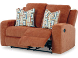 EMBASSY Spice Orange Reclining Sofa & Loveseat