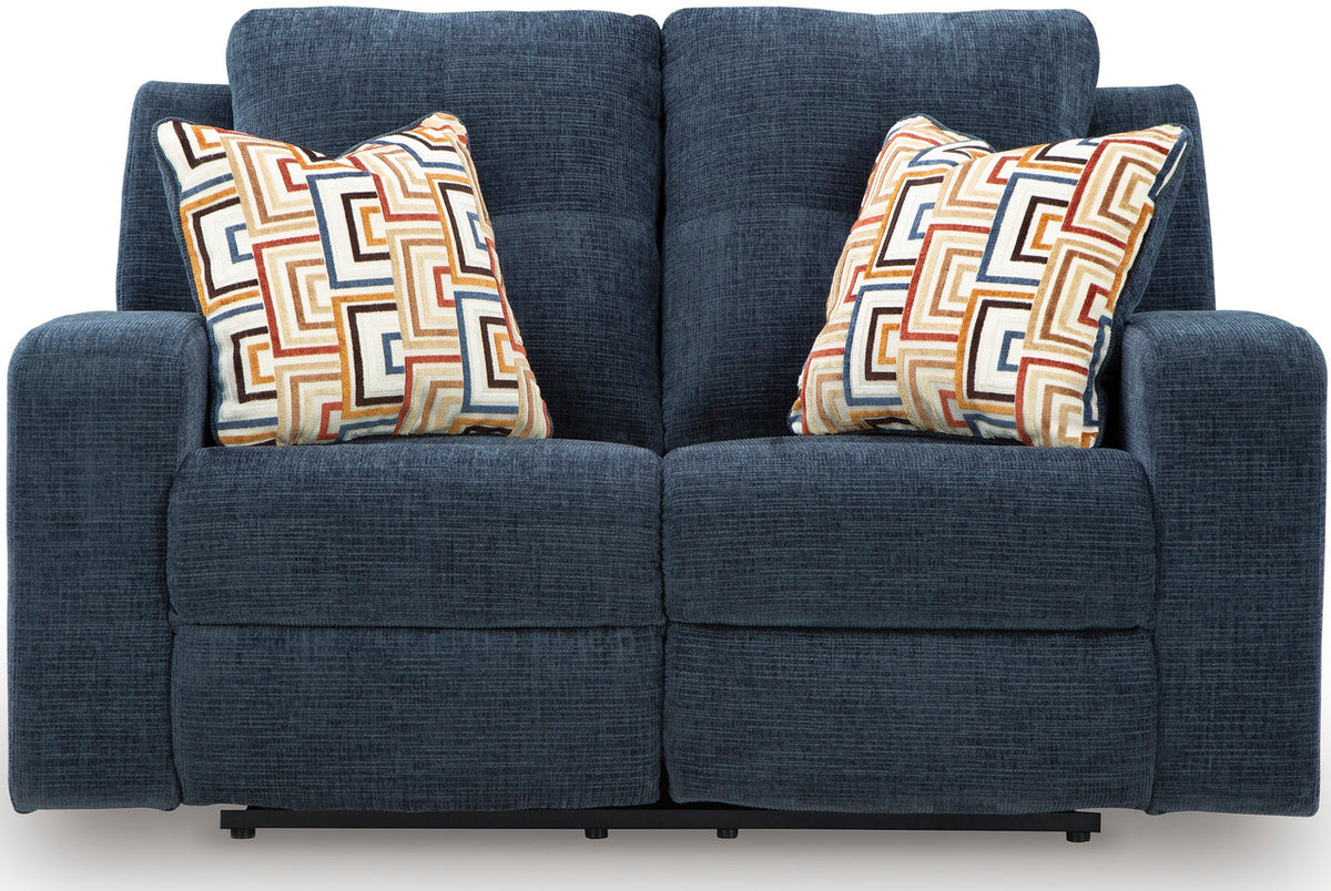EMBASSY Ink Blue Reclining Sofa & Loveseat