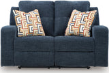 EMBASSY Ink Blue Reclining Sofa & Loveseat