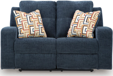 EMBASSY Ink Blue Reclining Sofa & Loveseat