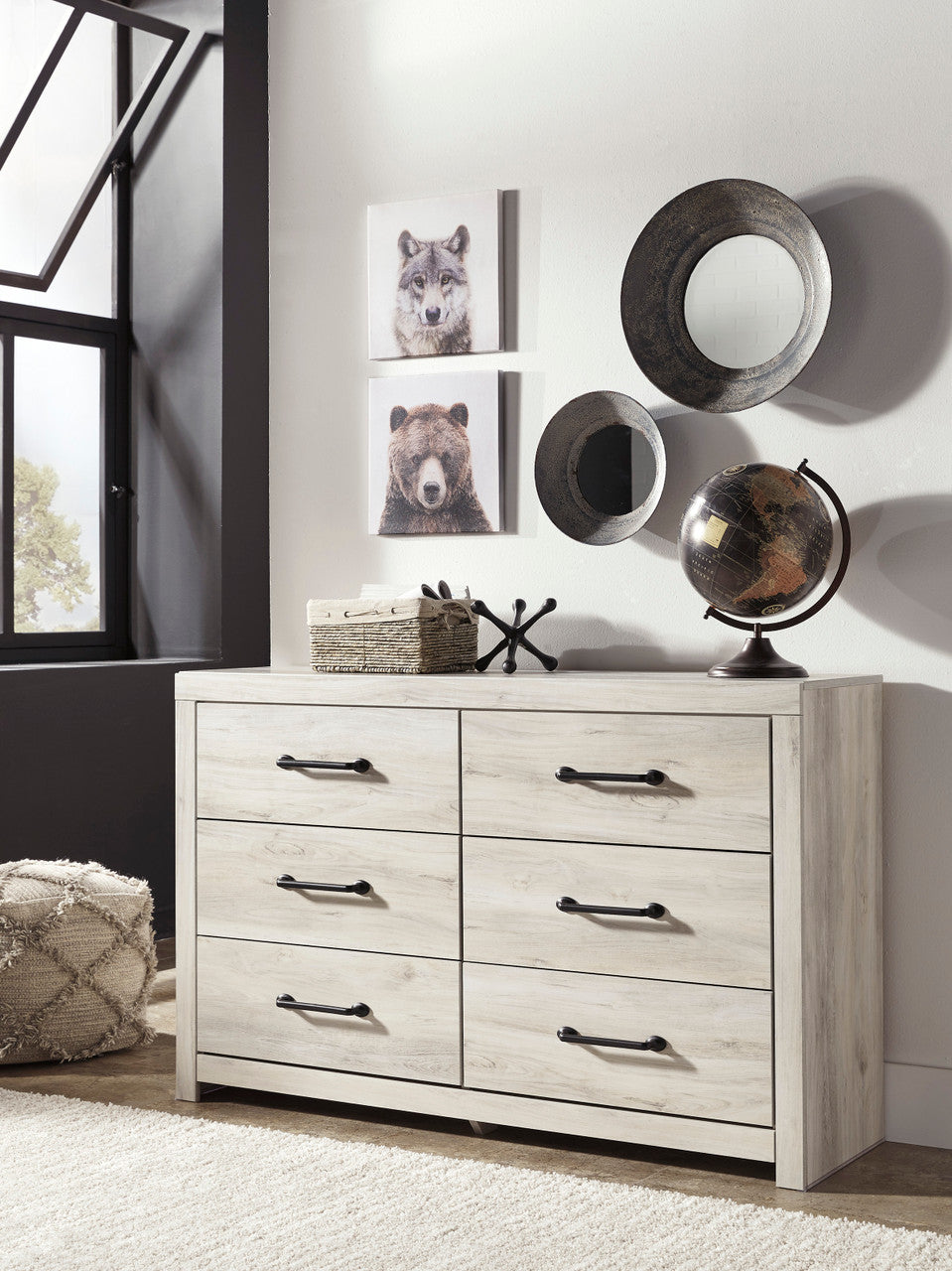 EMEK White 59" x 36" Height Dresser