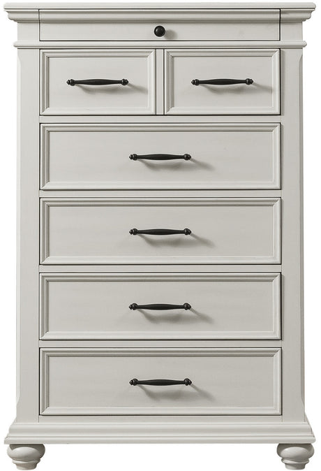EMERSEN White Storage Platform Bedroom Set