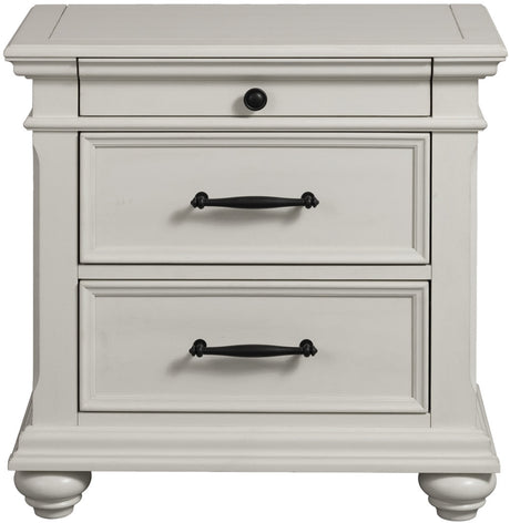 EMERSEN White Storage Platform Bedroom Set