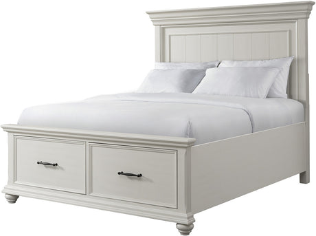 EMERSEN White Storage Platform Bedroom Set
