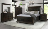 EMERSEN Black Storage Platform Bedroom Set