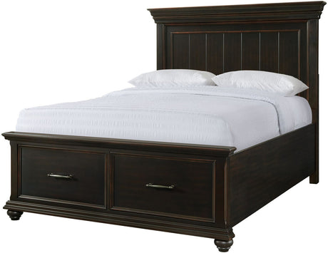 EMERSEN Black Storage Platform Bedroom Set