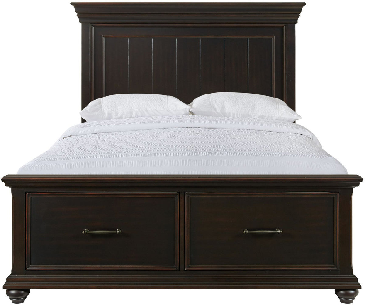 EMERSEN Black Storage Platform Bedroom Set