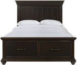 EMERSEN Black Storage Platform Bedroom Set