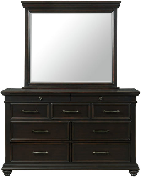 EMERSEN Black Storage Platform Bedroom Set
