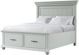 EMERSEN Gray Storage Platform Bedroom Set