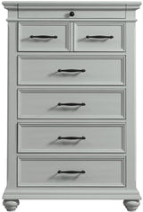 EMERSEN Gray 36" x 54" Chest with Jewelry Drawer