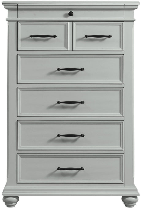 EMERSEN Gray 36" x 54" Chest with Jewelry Drawer