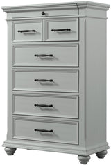 EMERSEN Gray 36" x 54" Chest with Jewelry Drawer