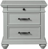 EMERSEN Gray Storage Platform Bedroom Set