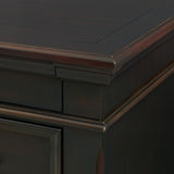 EMERSEN Antique Black 36" x 54" Chest with Jewelry Drawer