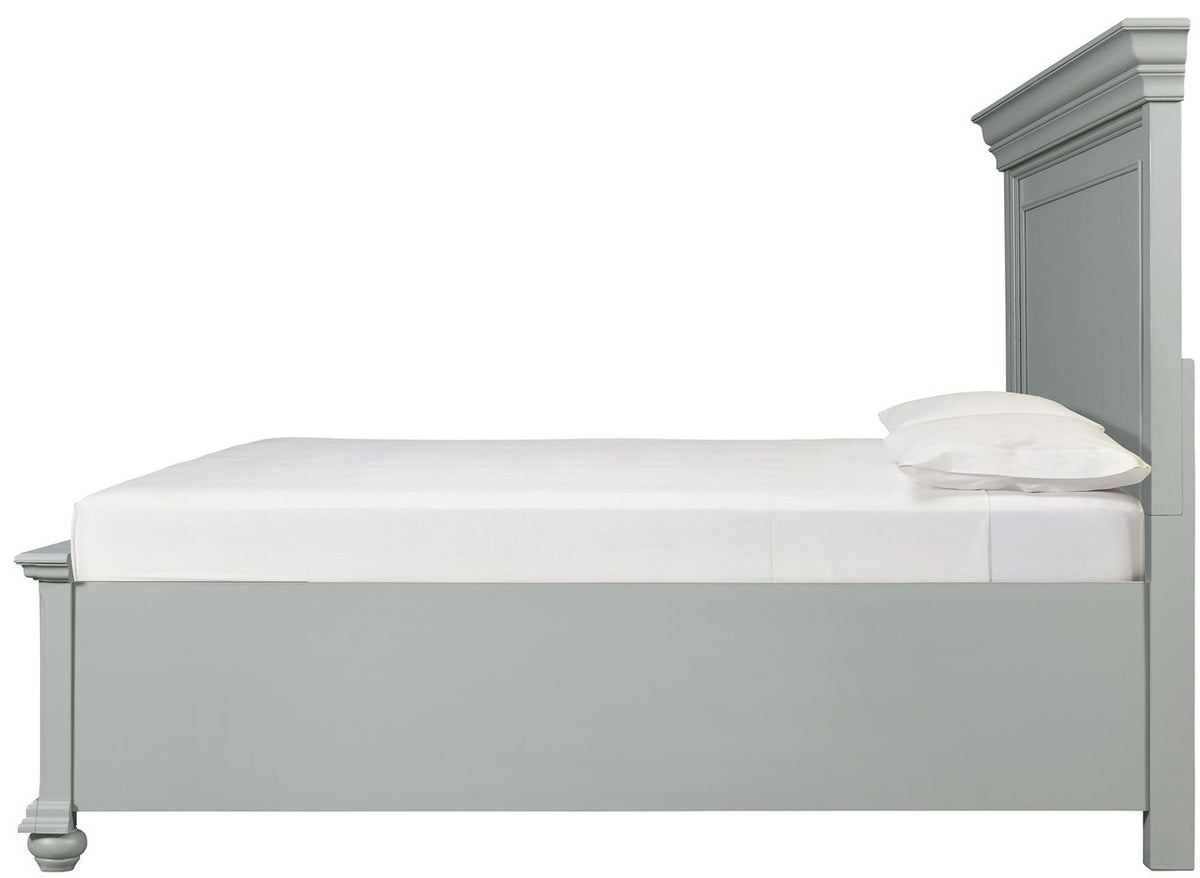 EMERSEN Gray 64" Height Platform Bed with Oversized Drawers