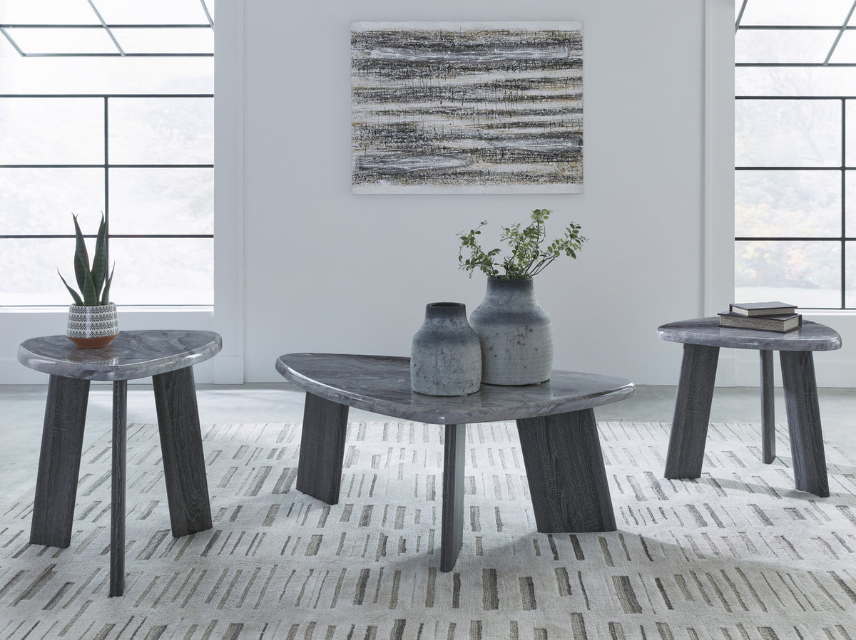 EMILIANO Faux Marble 3 Piece Tables