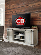 ENCINO Whitewash 70" Wide TV Stand