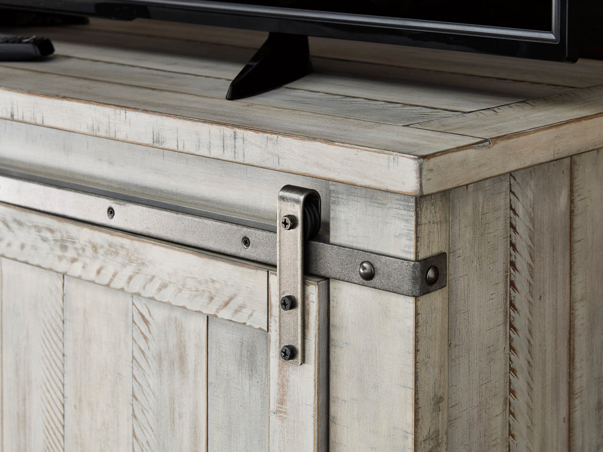 ENCINO Whitewash 60" Wide TV Stand
