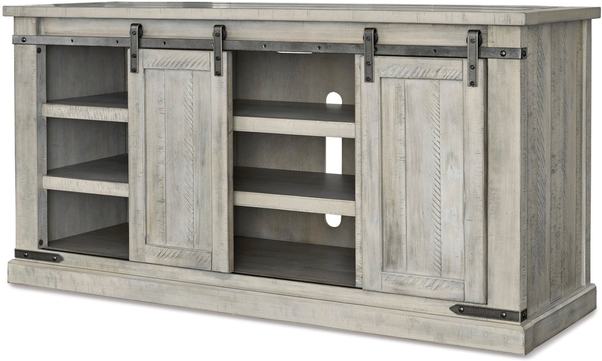 ENCINO Whitewash 60" Wide TV Stand