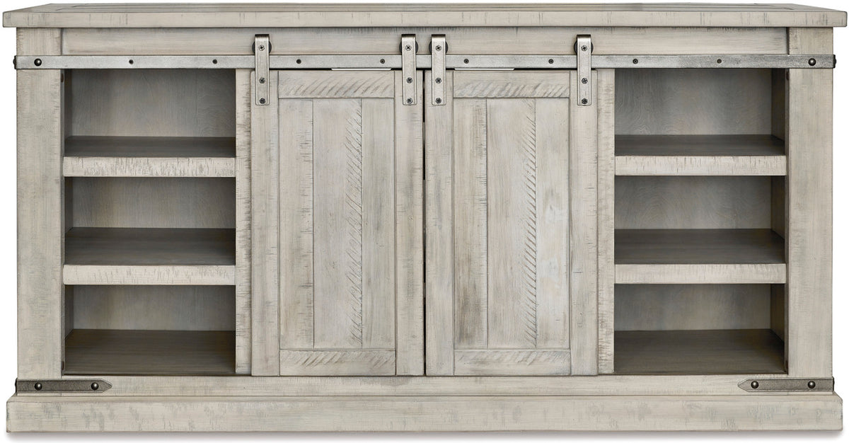 ENCINO Whitewash 60" Wide TV Stand