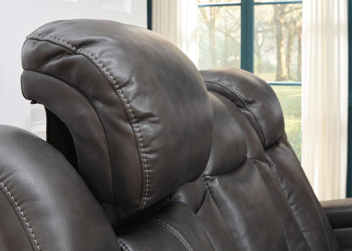 ERIKSON Gray Power Reclining Sofa & Loveseat
