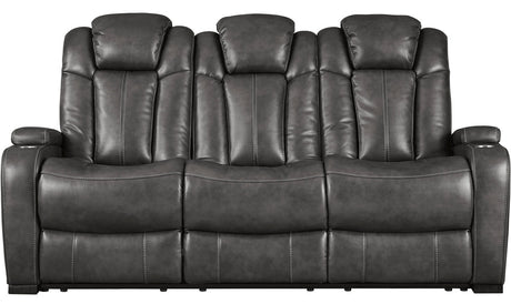 ERIKSON Gray Power Reclining Sofa & Loveseat