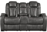 ERIKSON Gray Power Reclining Sofa & Loveseat