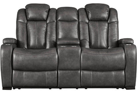 ERIKSON Gray Power Reclining Sofa & Loveseat