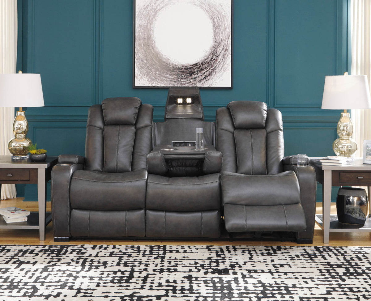 ERIKSON Gray 82" Wide Power Reclining Sofa