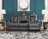 ERIKSON Gray 82" Wide Power Reclining Sofa