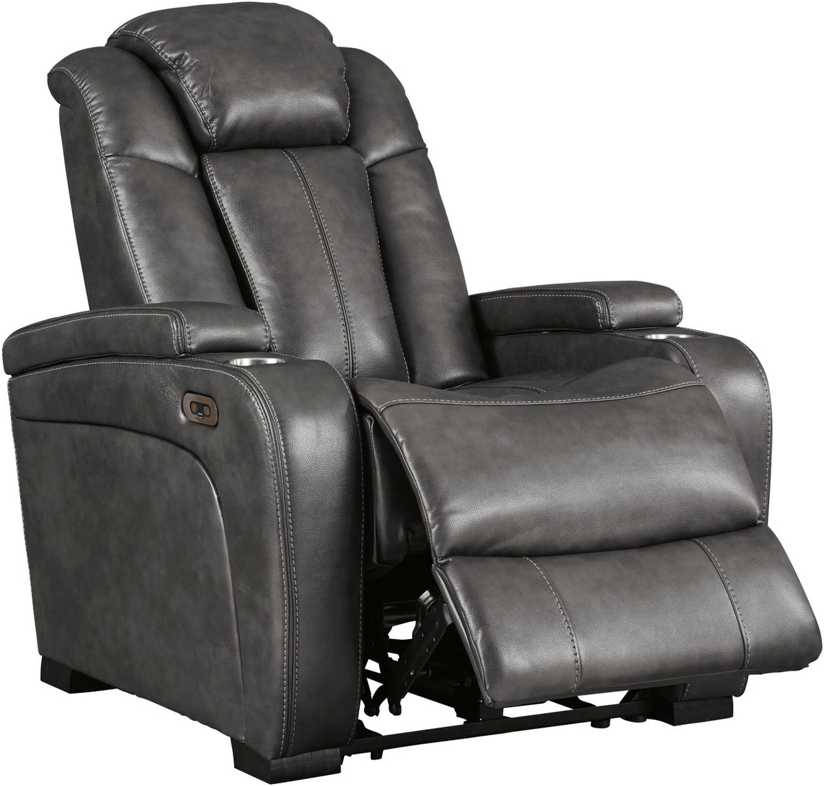 ERIKSON Gray 36" Wide Power Reclining Loveseat