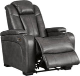 ERIKSON Gray 36" Wide Power Reclining Loveseat